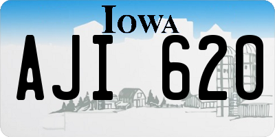 IA license plate AJI620