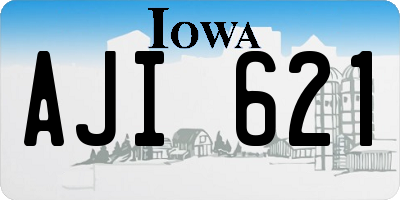 IA license plate AJI621