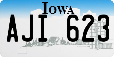 IA license plate AJI623