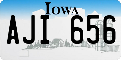 IA license plate AJI656