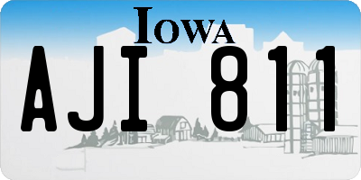 IA license plate AJI811