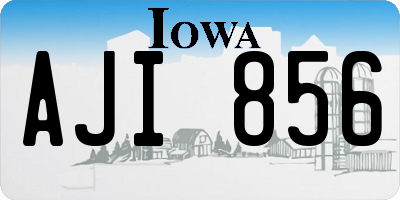 IA license plate AJI856