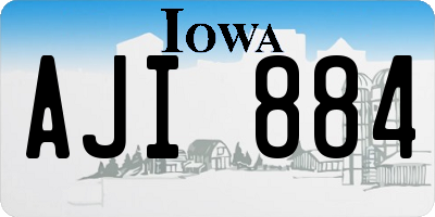 IA license plate AJI884