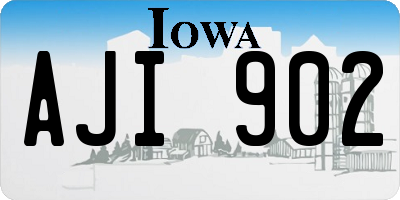 IA license plate AJI902