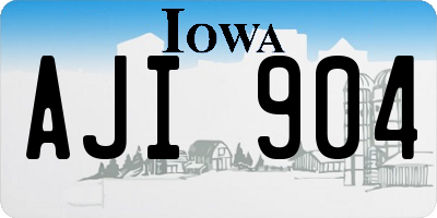 IA license plate AJI904