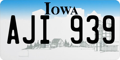 IA license plate AJI939