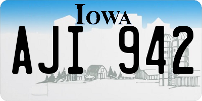 IA license plate AJI942