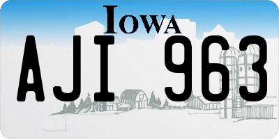 IA license plate AJI963