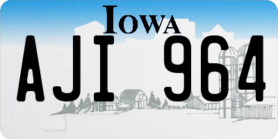 IA license plate AJI964