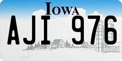 IA license plate AJI976