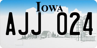 IA license plate AJJ024