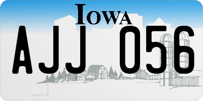 IA license plate AJJ056