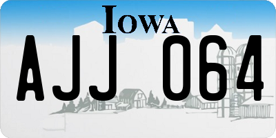 IA license plate AJJ064