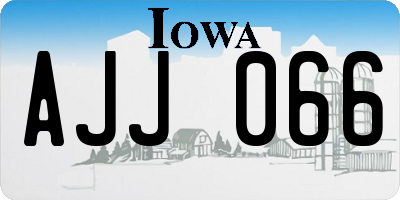 IA license plate AJJ066