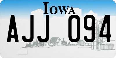 IA license plate AJJ094