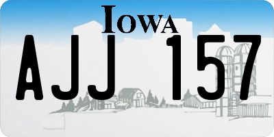 IA license plate AJJ157