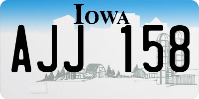 IA license plate AJJ158