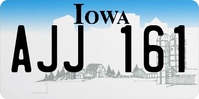 IA license plate AJJ161
