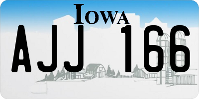 IA license plate AJJ166