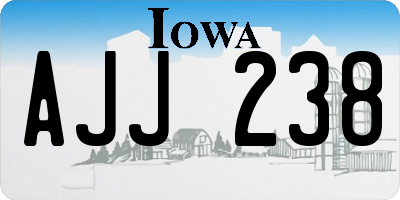 IA license plate AJJ238