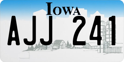 IA license plate AJJ241