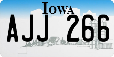 IA license plate AJJ266