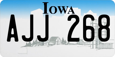 IA license plate AJJ268