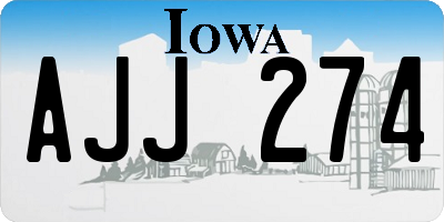IA license plate AJJ274