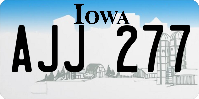 IA license plate AJJ277