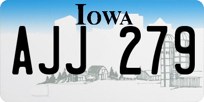 IA license plate AJJ279