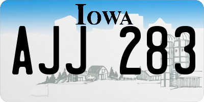 IA license plate AJJ283