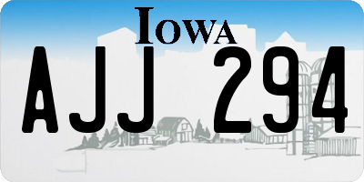 IA license plate AJJ294
