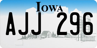 IA license plate AJJ296