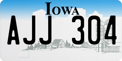 IA license plate AJJ304