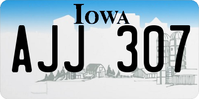 IA license plate AJJ307