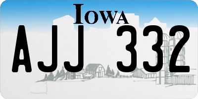 IA license plate AJJ332