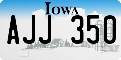 IA license plate AJJ350