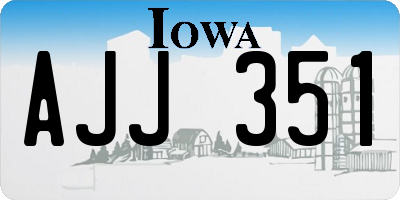 IA license plate AJJ351