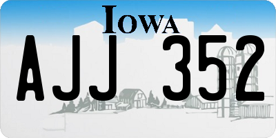 IA license plate AJJ352