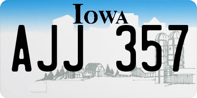 IA license plate AJJ357