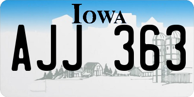 IA license plate AJJ363