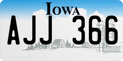 IA license plate AJJ366