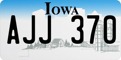 IA license plate AJJ370