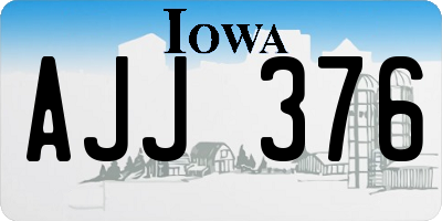 IA license plate AJJ376