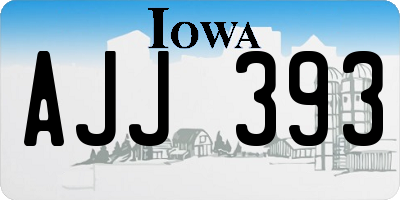 IA license plate AJJ393