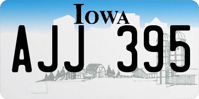 IA license plate AJJ395
