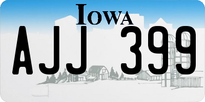 IA license plate AJJ399