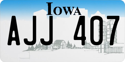 IA license plate AJJ407