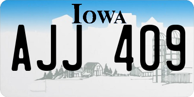 IA license plate AJJ409
