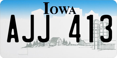 IA license plate AJJ413
